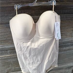 Ambrielle Strapless Shaping Bodysuit in Light Nude